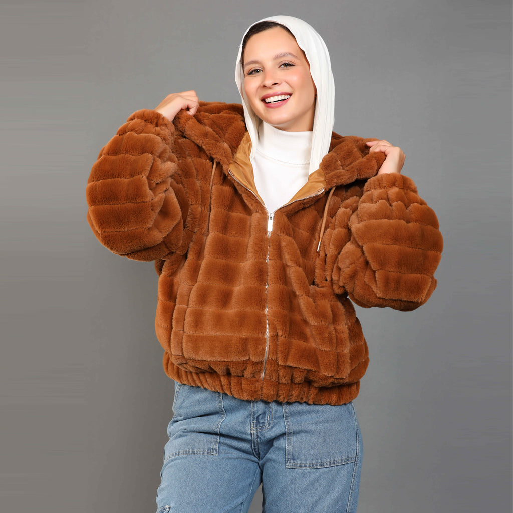 Jacket-Fur-BROWN