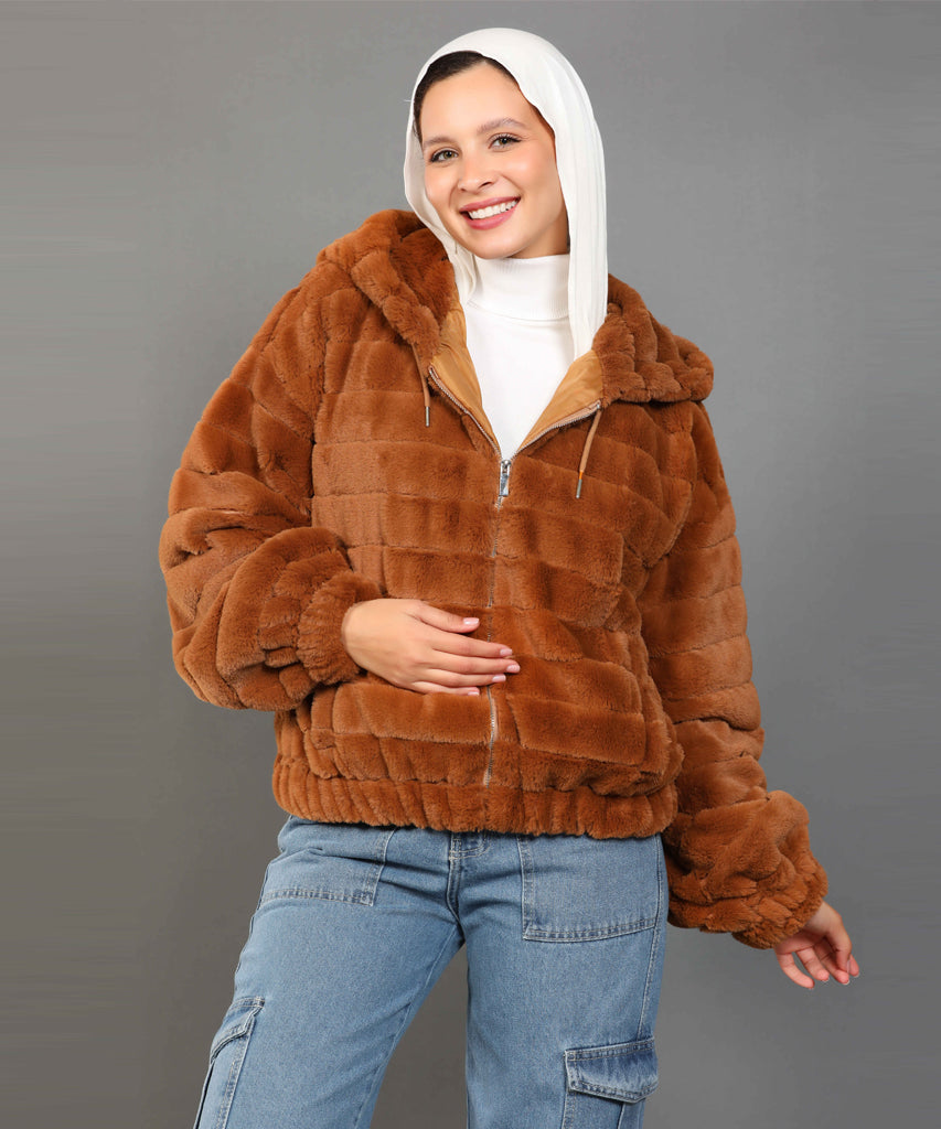 Jacket-Fur-BROWN