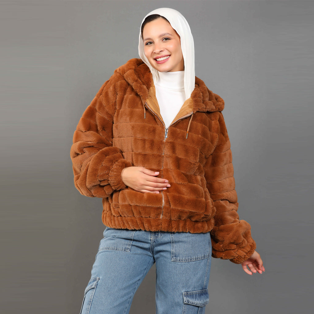 Jacket-Fur-BROWN