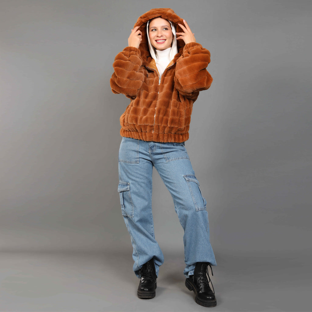 Jacket-Fur-BROWN