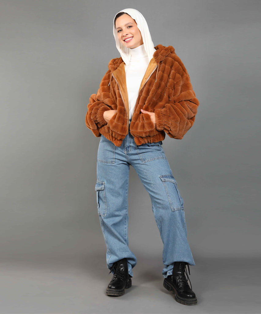 Jacket-Fur-BROWN