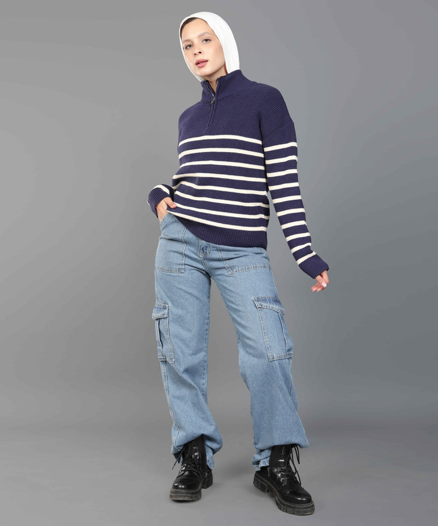 بلوفر-تريكو-كحلي