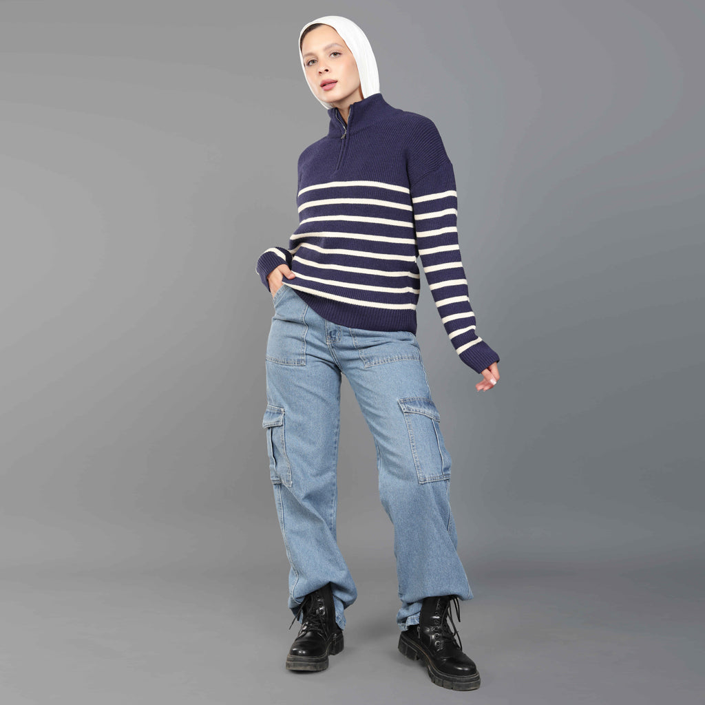 بلوفر-تريكو-كحلي