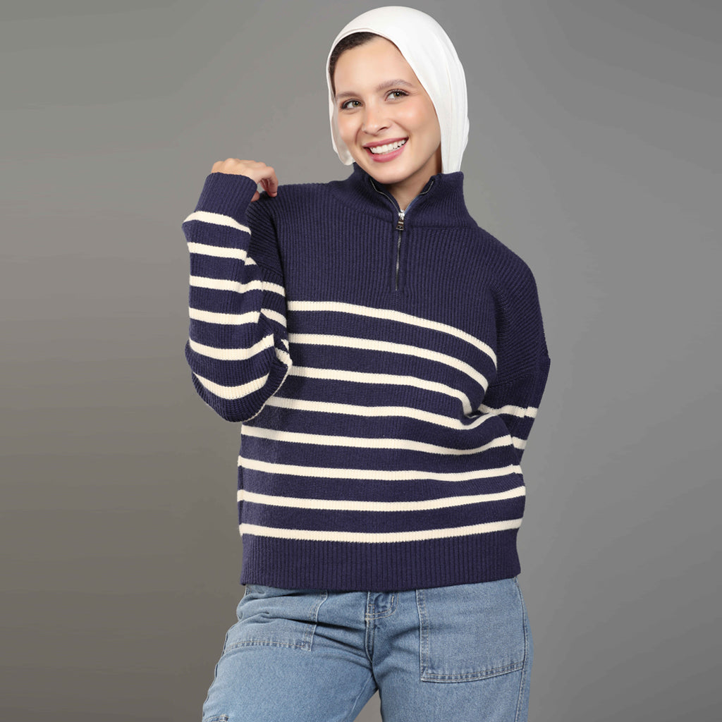 بلوفر-تريكو-كحلي