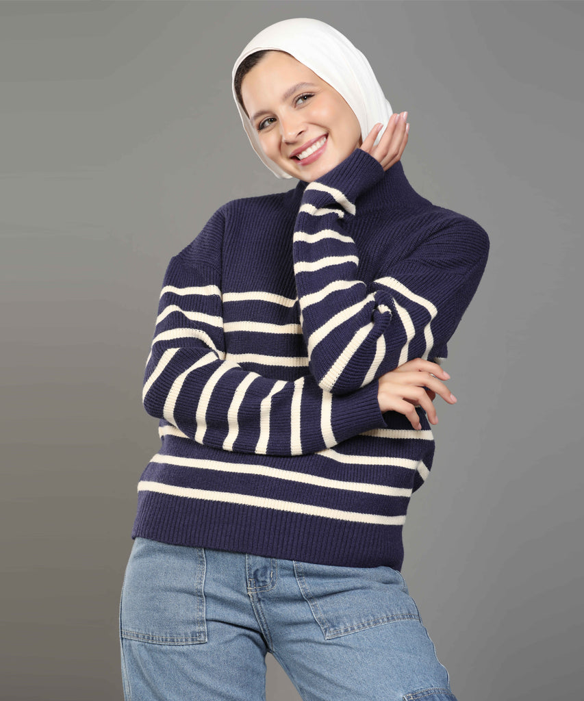 بلوفر-تريكو-كحلي