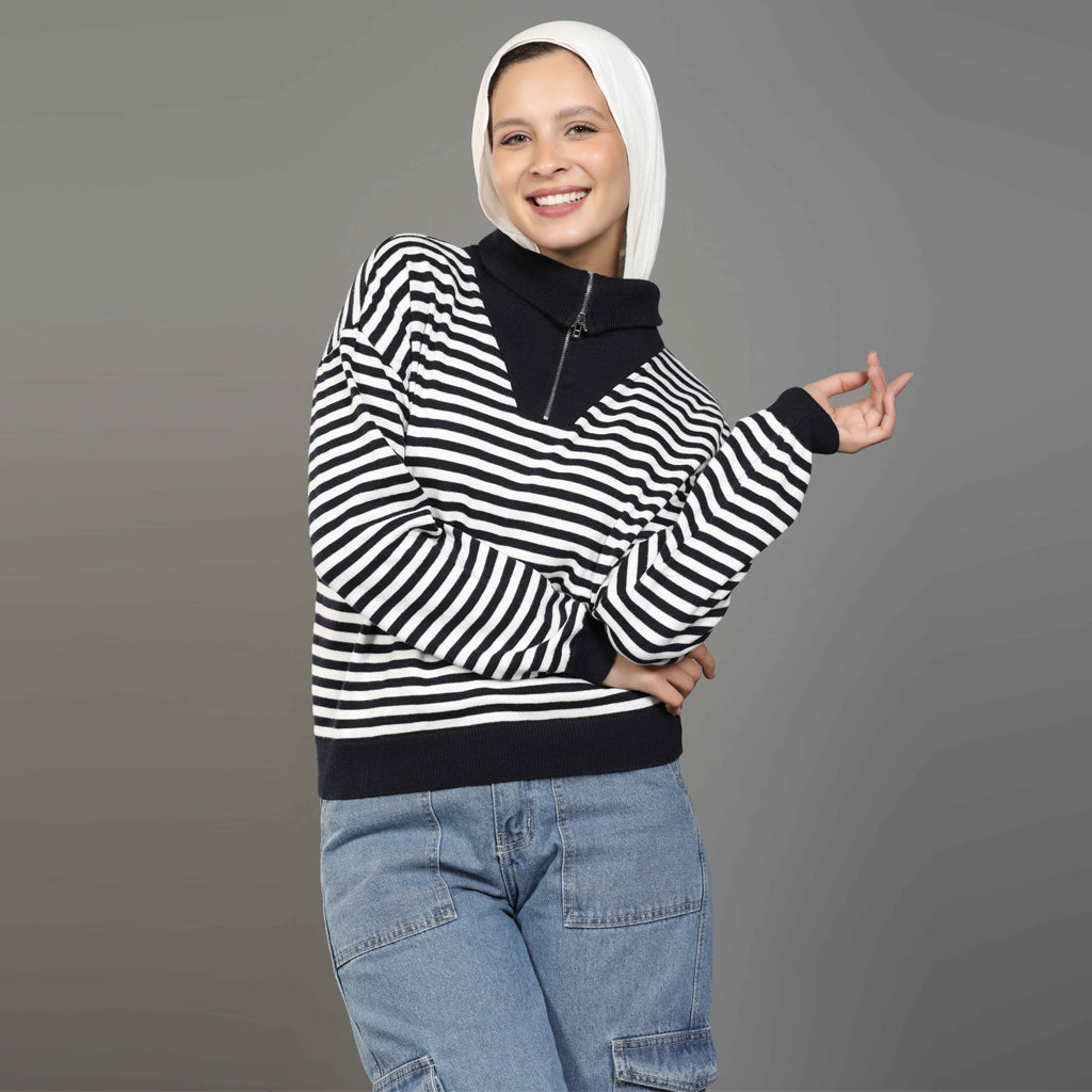 Pullover-Knit-NAVY