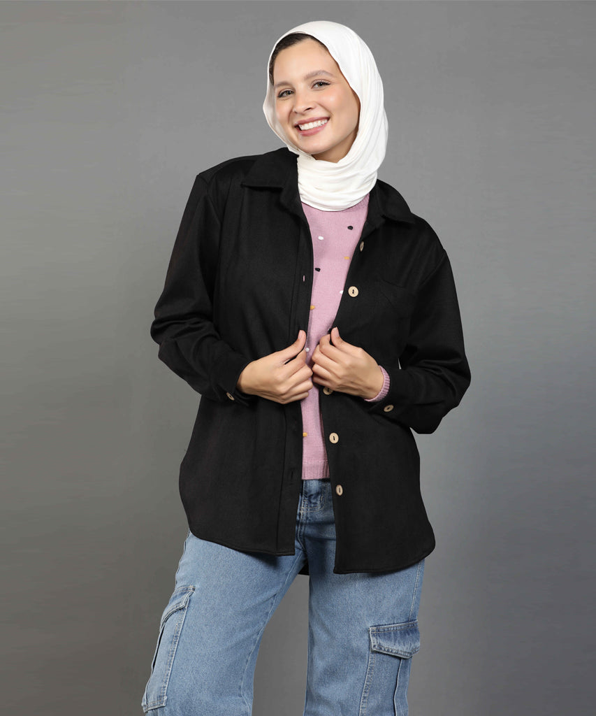Shirt-Suede-BLACK