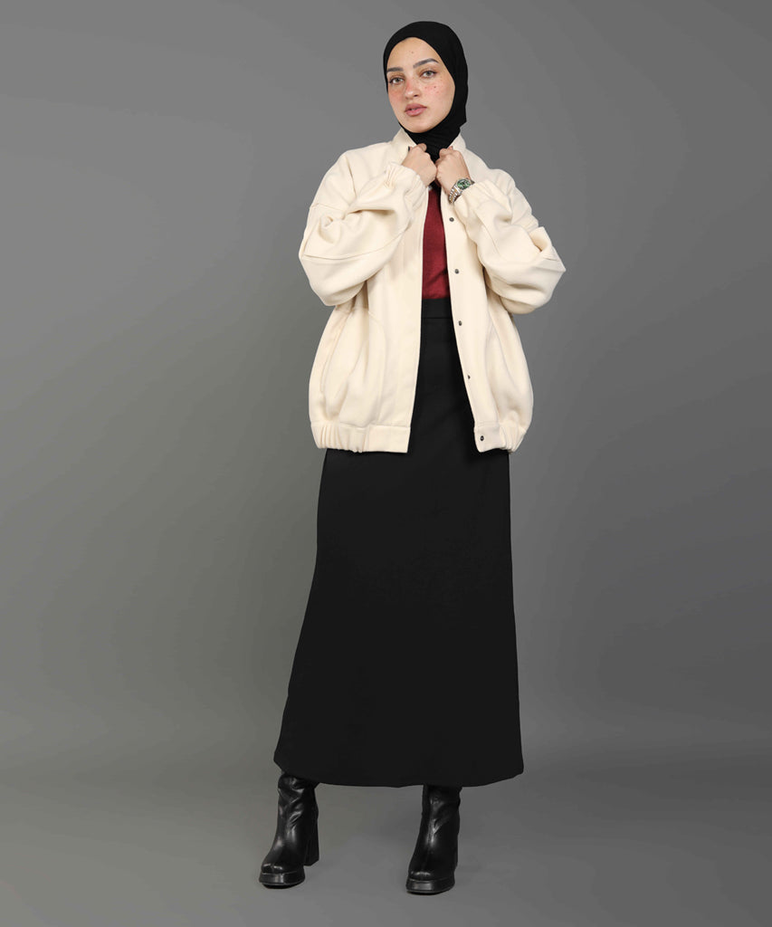 Jacket-Felt-D BEIGE