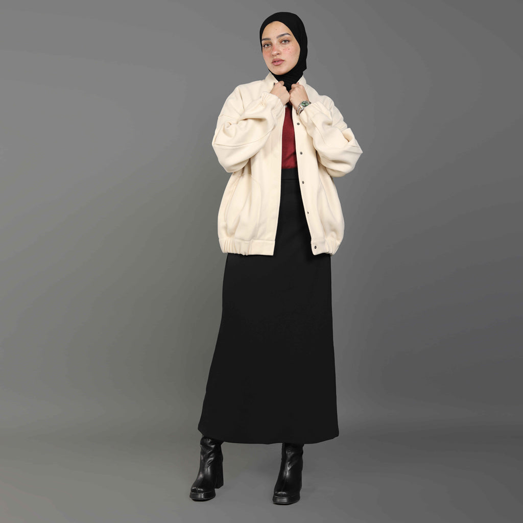 Jacket-Felt-D BEIGE