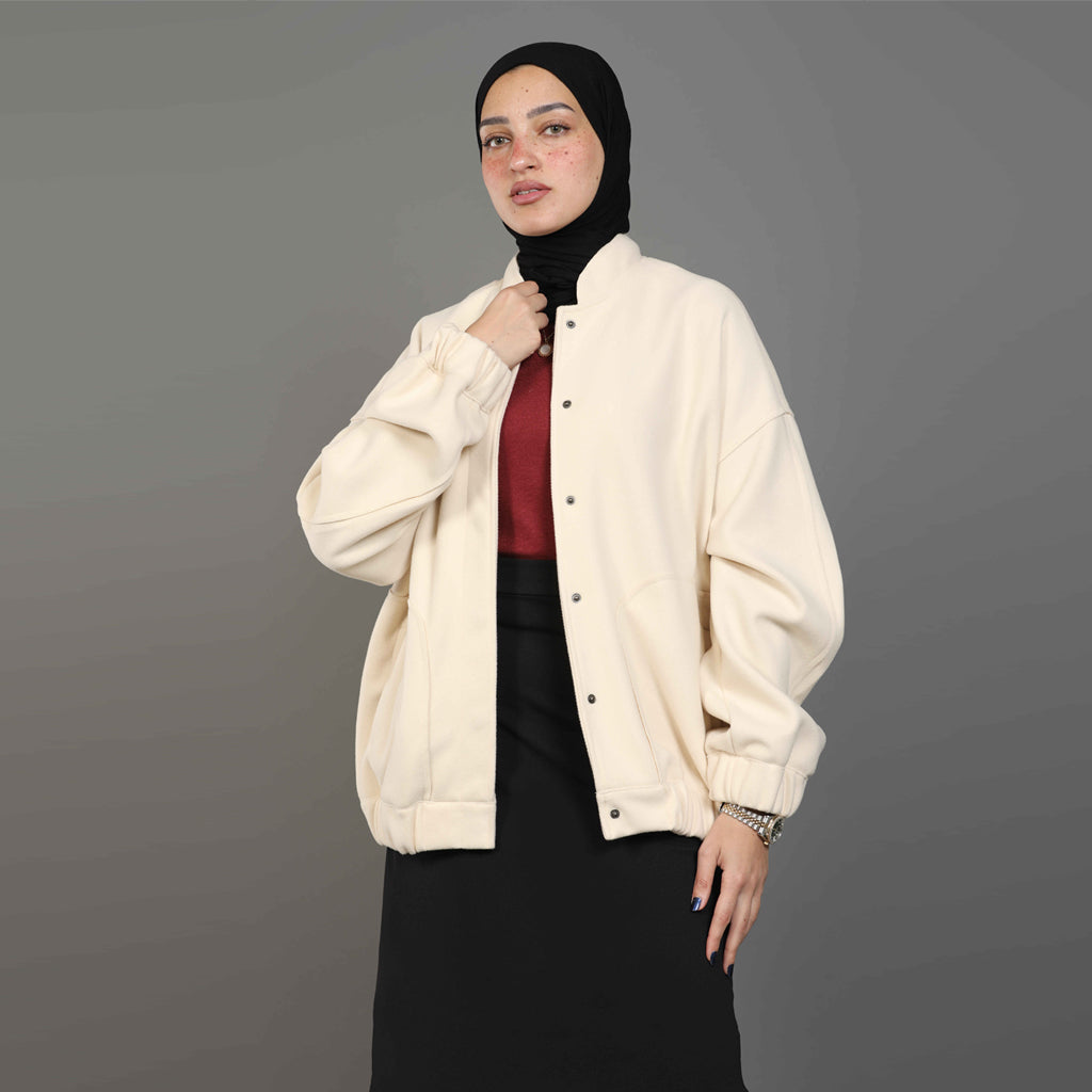 Jacket-Felt-D BEIGE