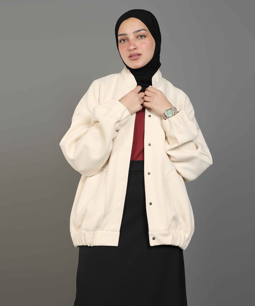 Jacket-Felt-D BEIGE