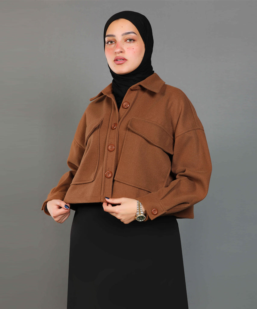 Jacket-Felt-BROWN