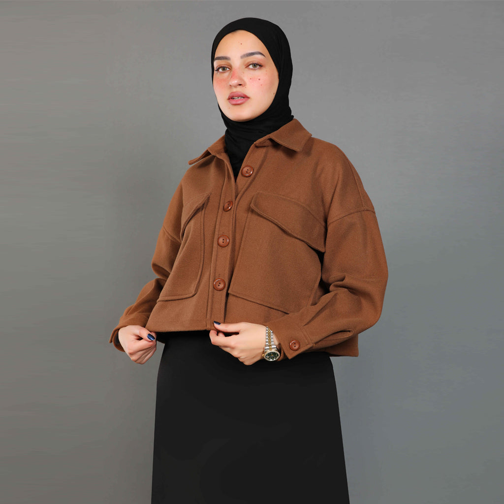 Jacket-Felt-BROWN