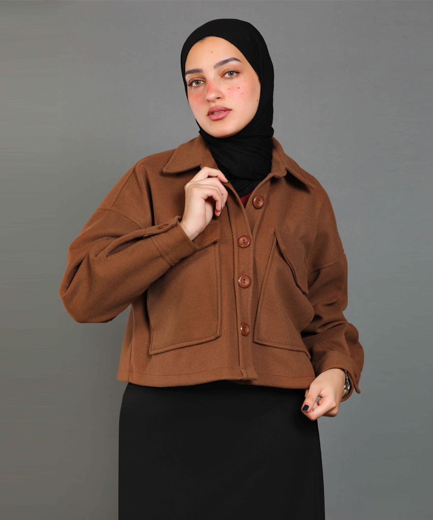 Jacket-Felt-BROWN