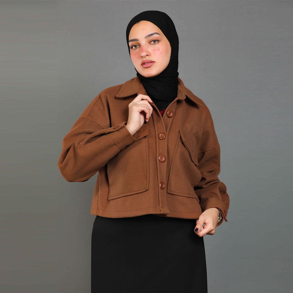 Jacket-Felt-BROWN