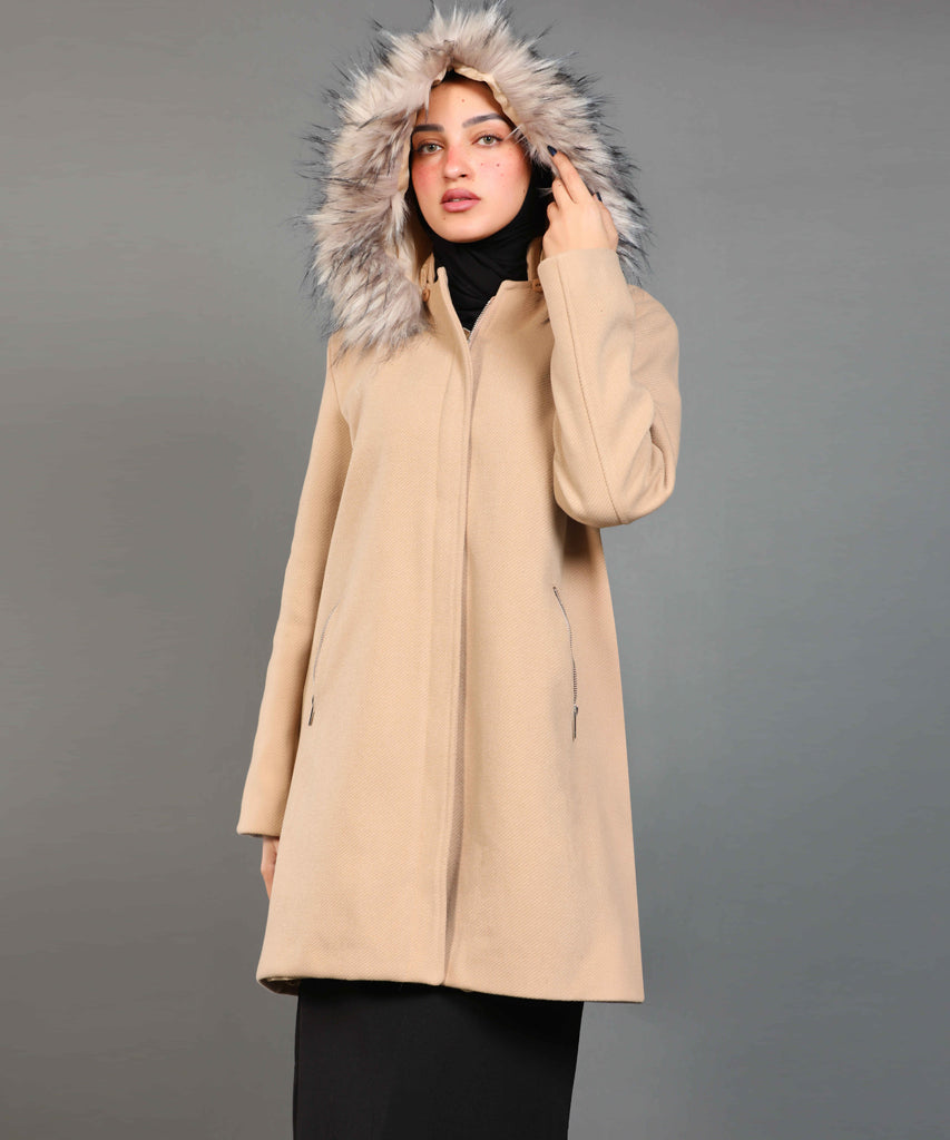 Coat-Felt-BEIGE