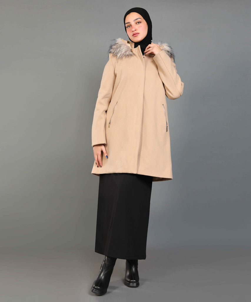 Coat-Felt-BEIGE