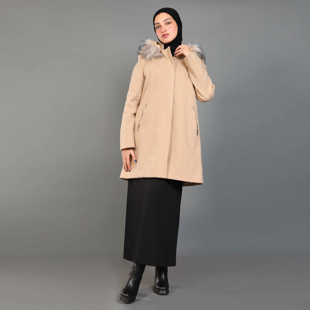 Coat-Felt-BEIGE