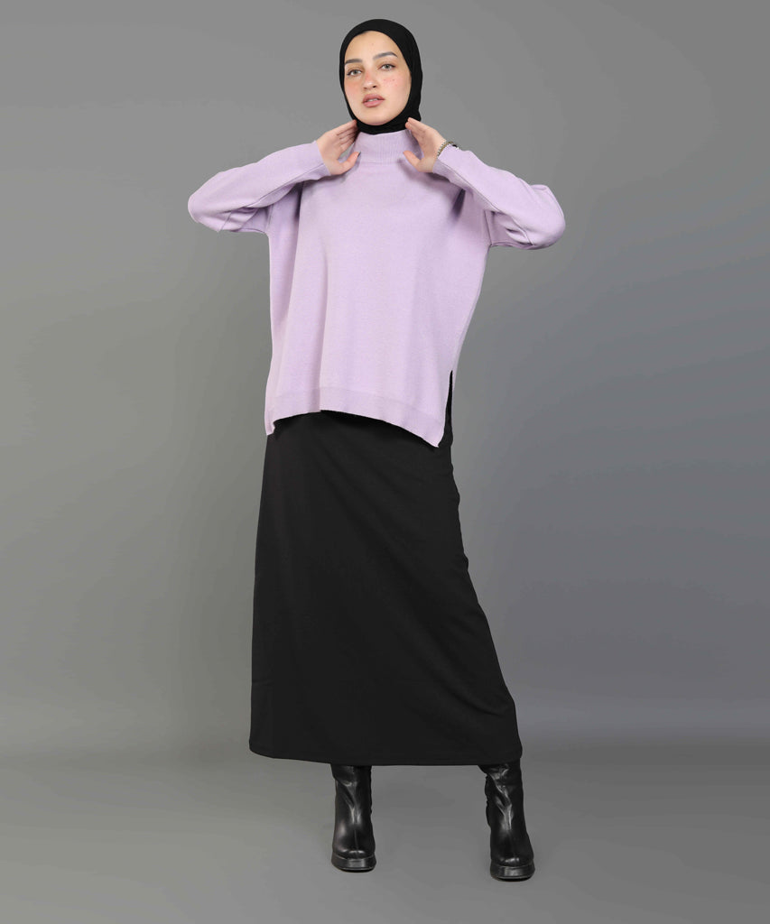 بلوفر-تريكو-لافندر