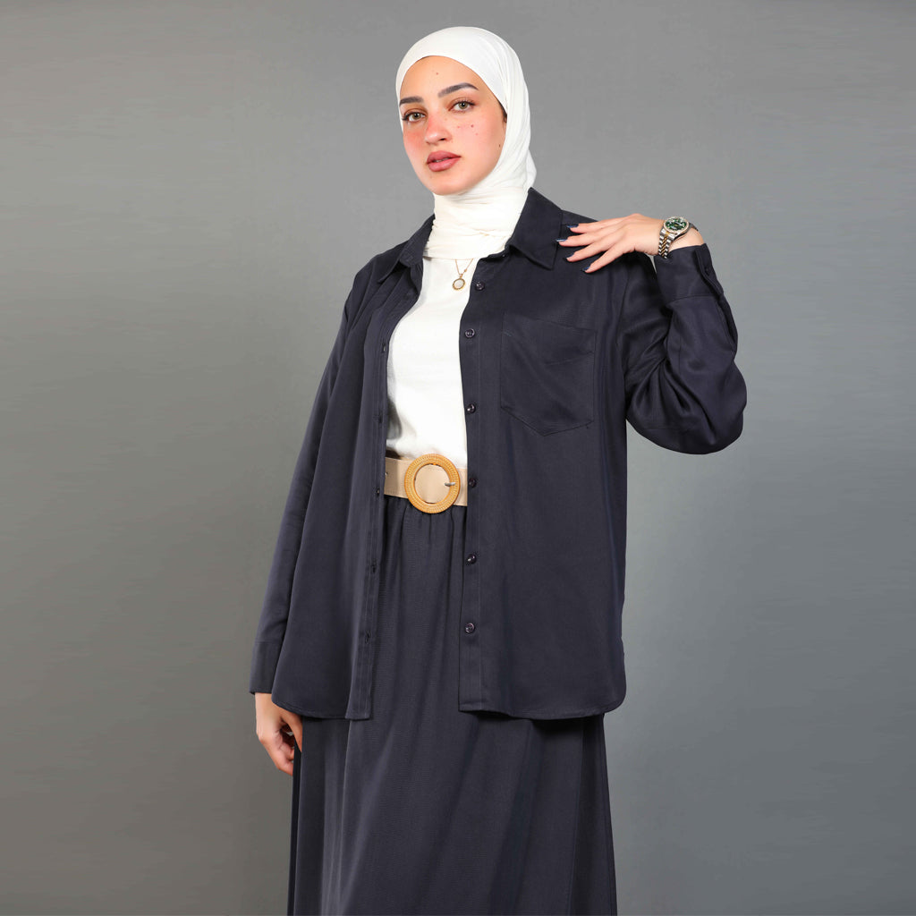 Shirt-Spanish Linen-NAVY