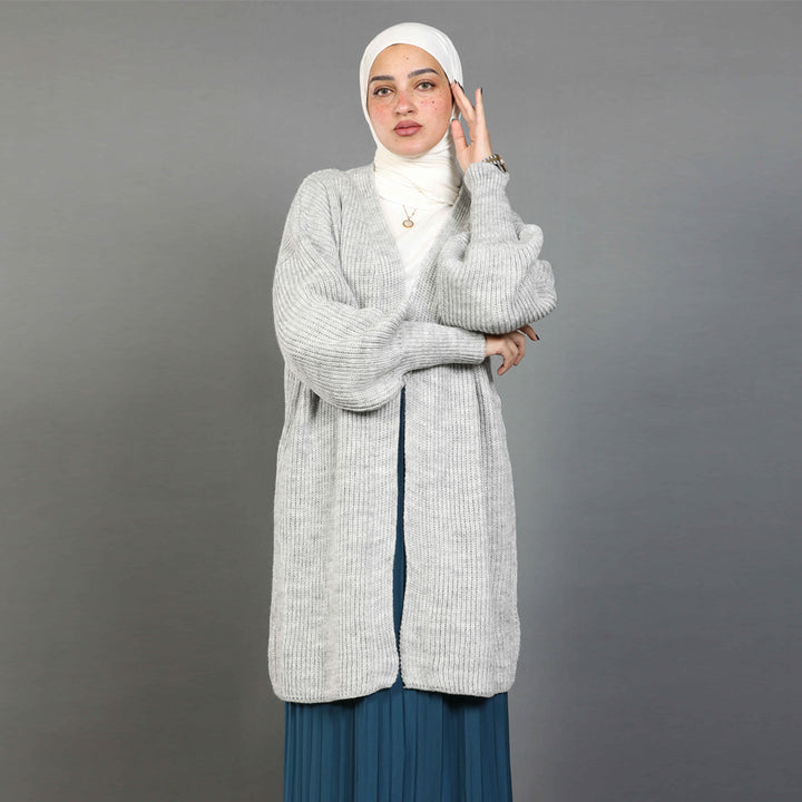 Cardigan-Knit-GRAY