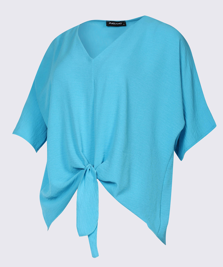 Blouse-Cotton Viscose-TURQUOIS
