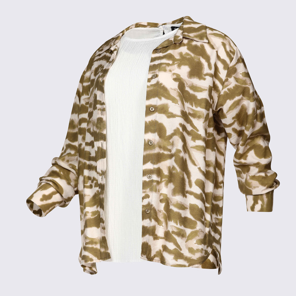 Shirt-Spanish Linen-OLIVE