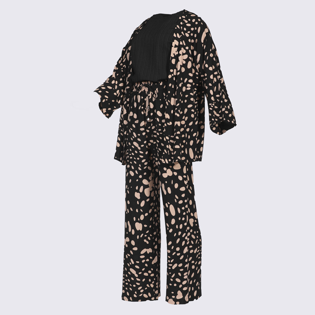 Trousers-Cotton Viscose-BLACK