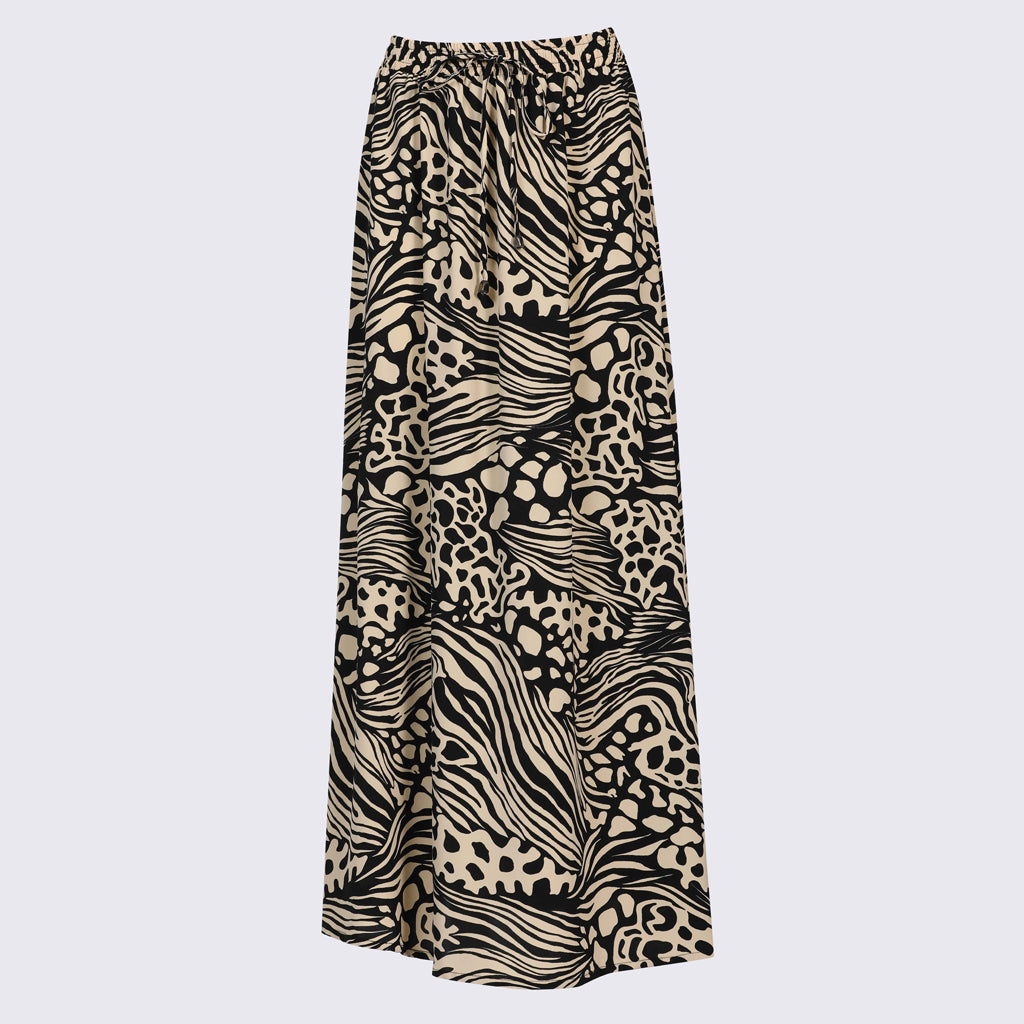 Skirt-Satin-BEIGE