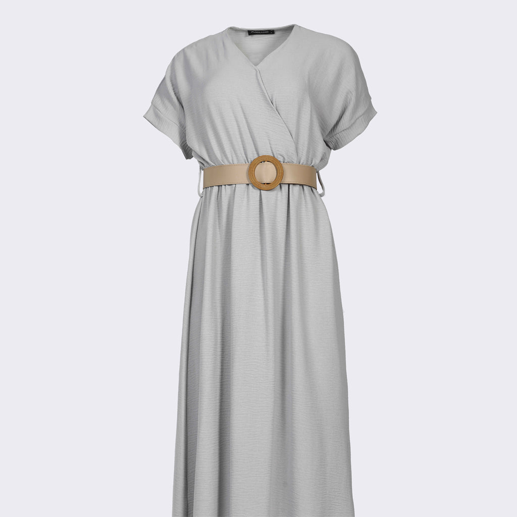 Dress-Cotton Viscose-GRAY