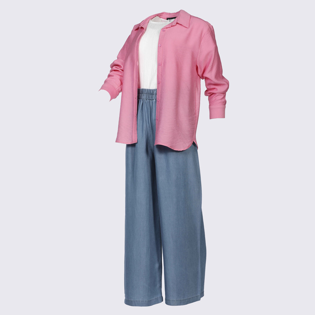 Shirt-Cotton Viscose-PINK