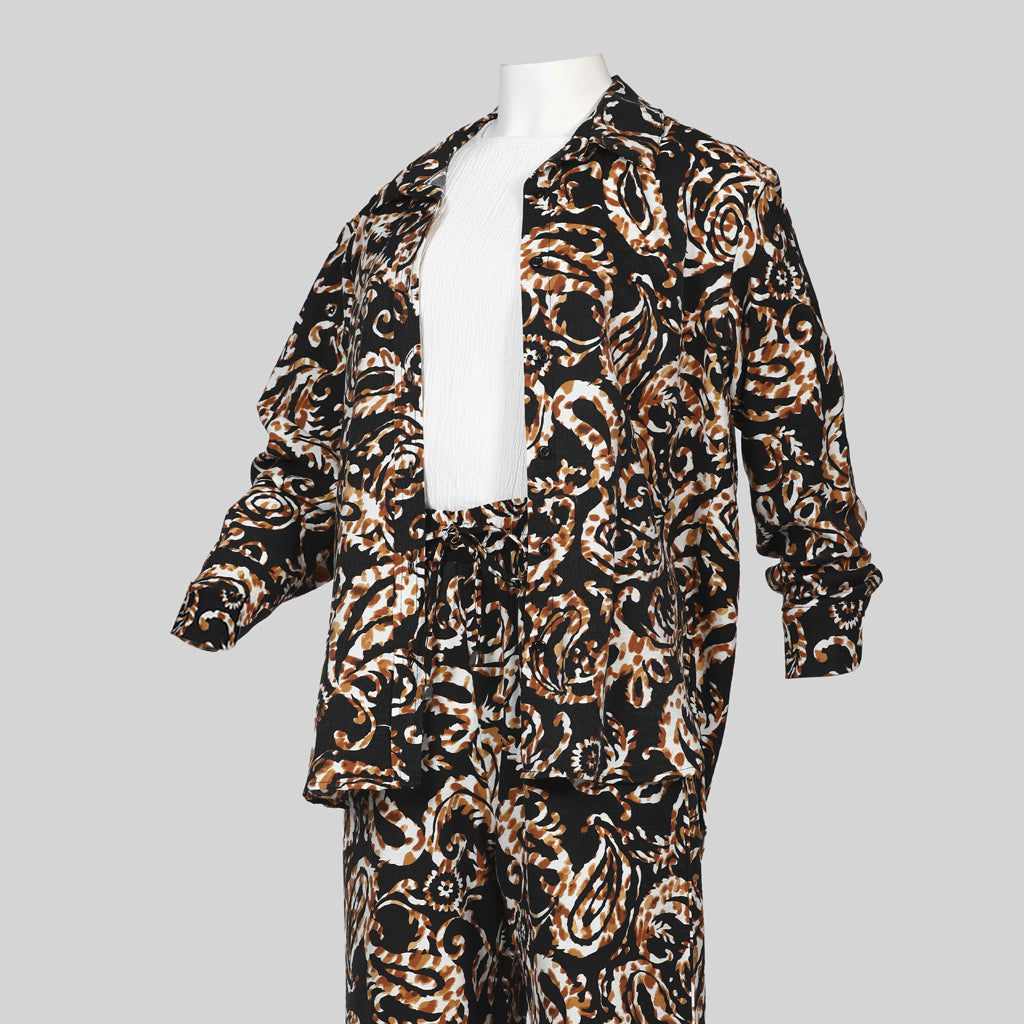 Trousers-Spanish Linen-BLACK