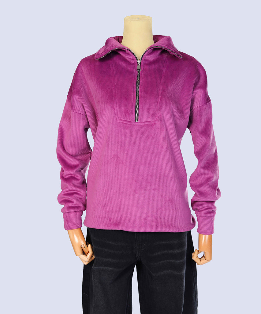 Sweatshirt-Velvet-PURPLE