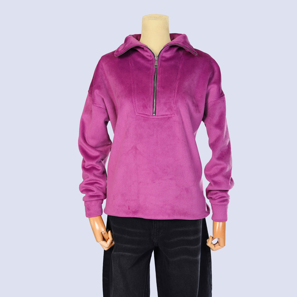 Sweatshirt-Velvet-PURPLE