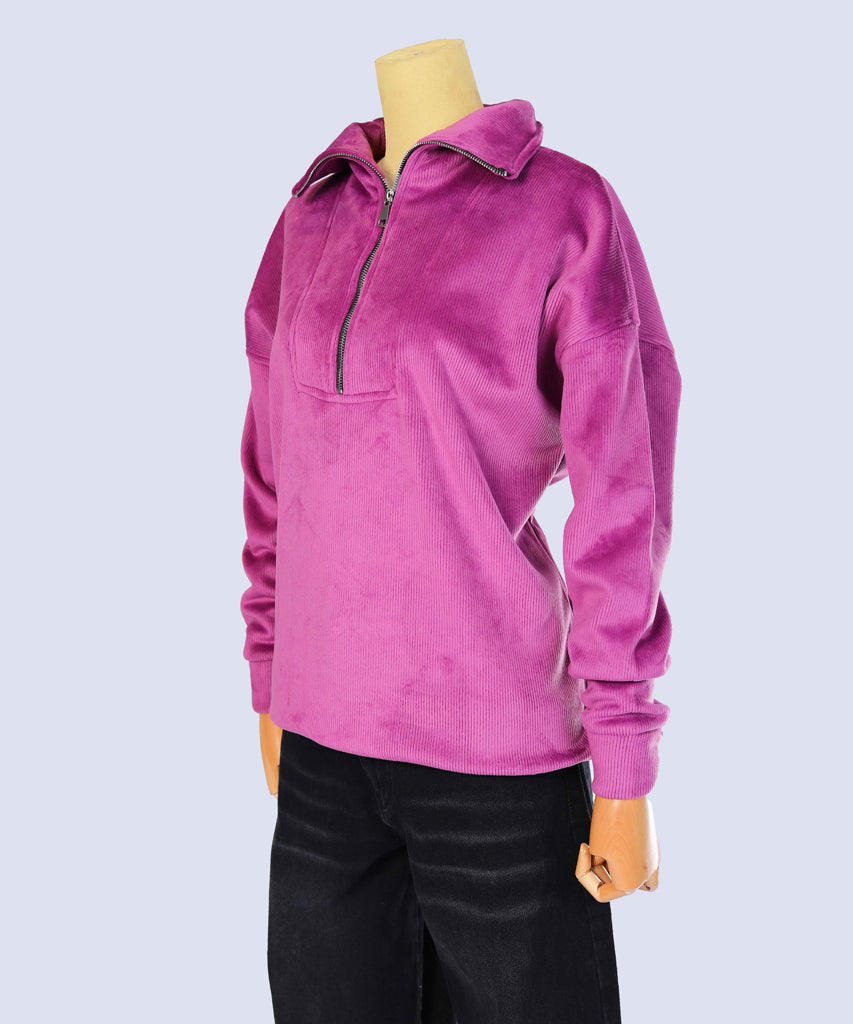 Sweatshirt-Velvet-PURPLE