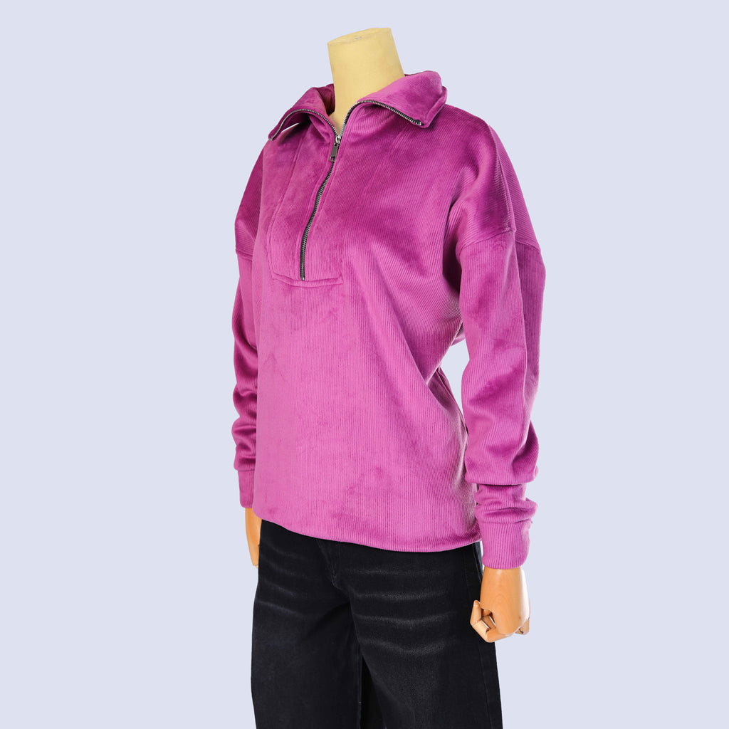 Sweatshirt-Velvet-PURPLE