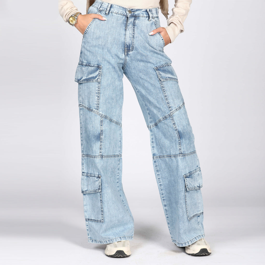 Cargo-Jeans-L BLUE