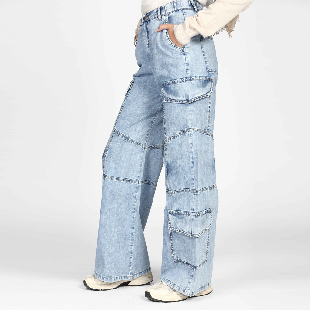 Cargo-Jeans-L BLUE