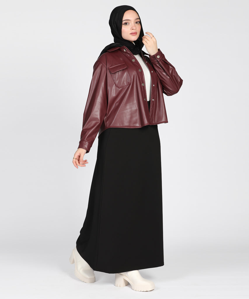 Shirt-Leather-BURGUNDY
