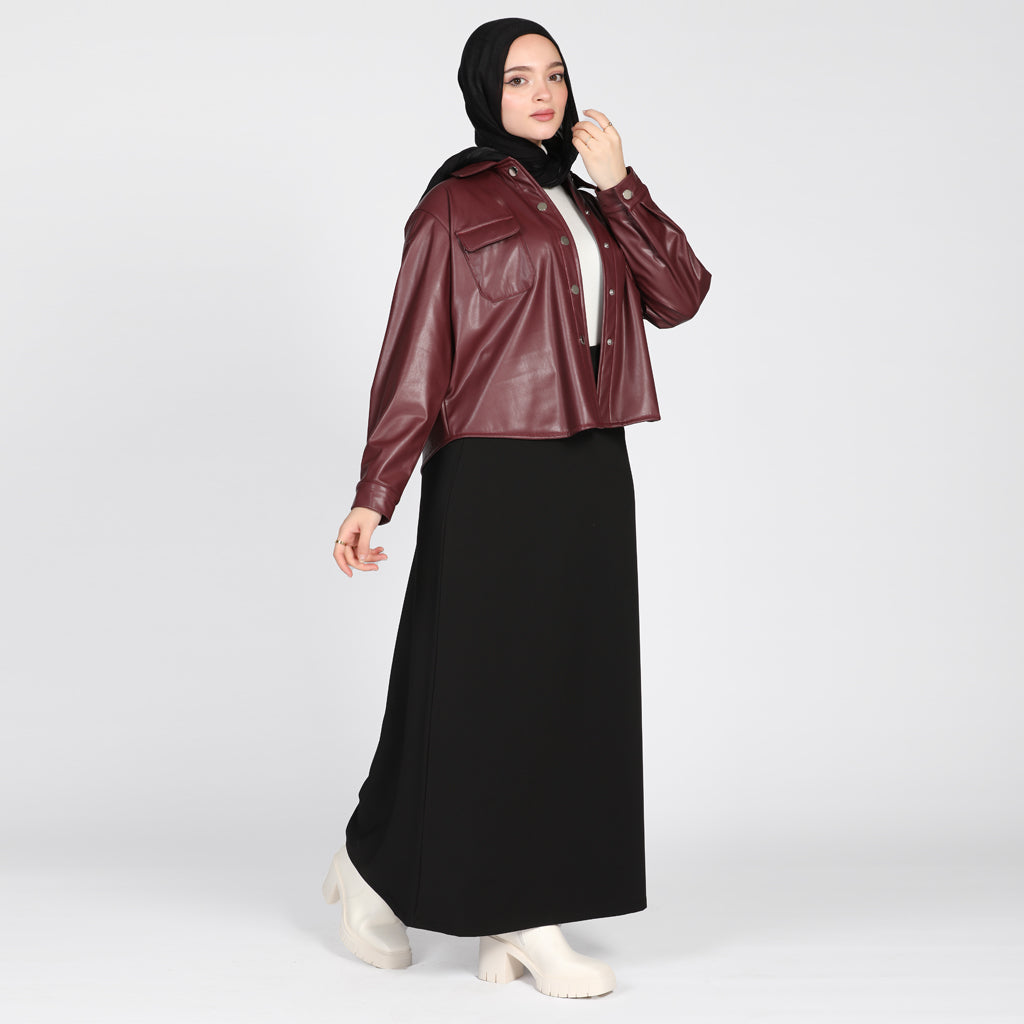 Shirt-Leather-BURGUNDY