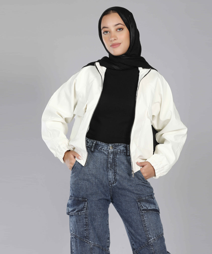 Jacket-Leather-OF WHITE