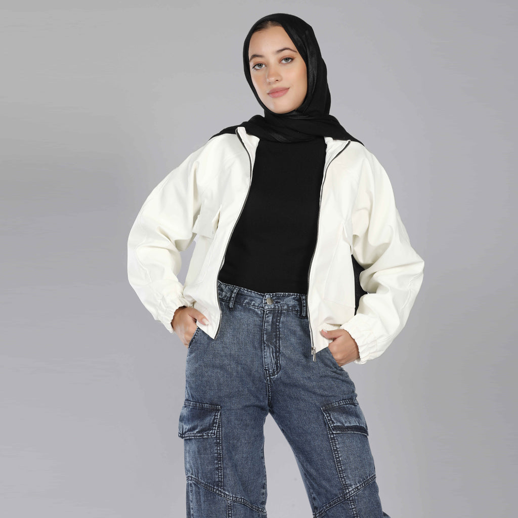 Jacket-Leather-OF WHITE