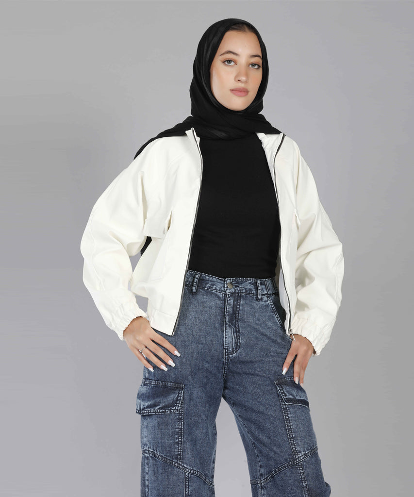 Jacket-Leather-OF WHITE