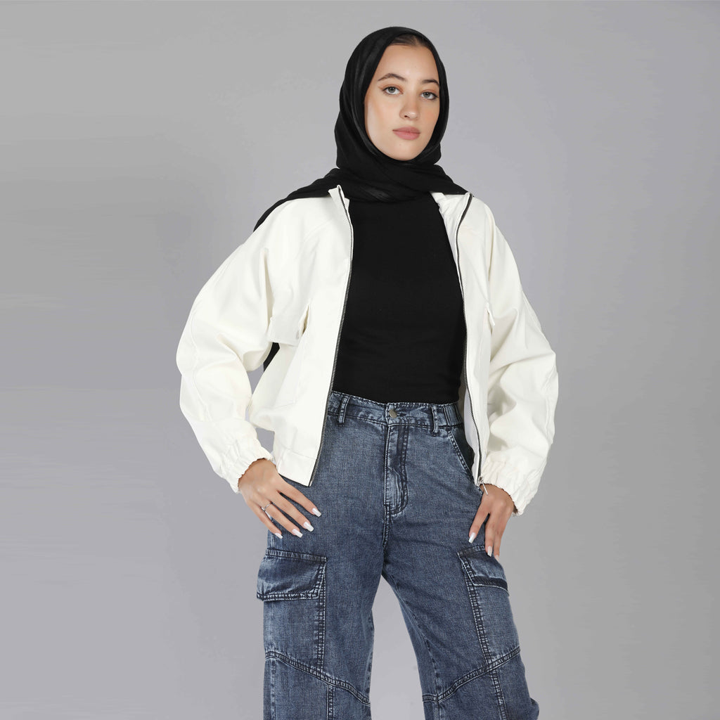 Jacket-Leather-OF WHITE