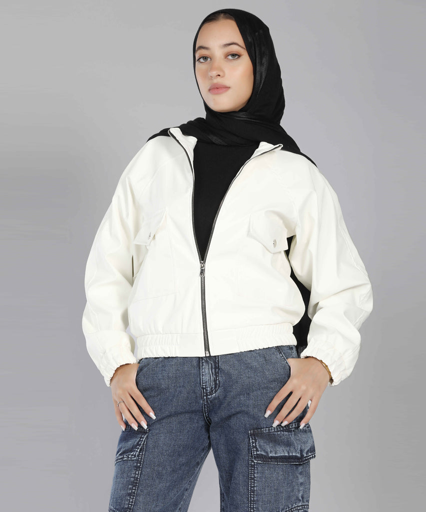 Jacket-Leather-OF WHITE