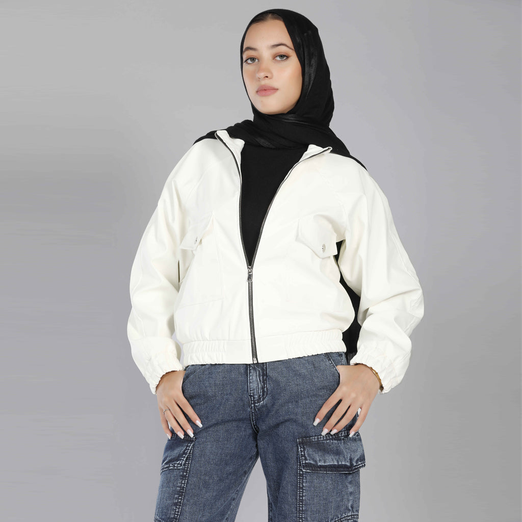 Jacket-Leather-OF WHITE