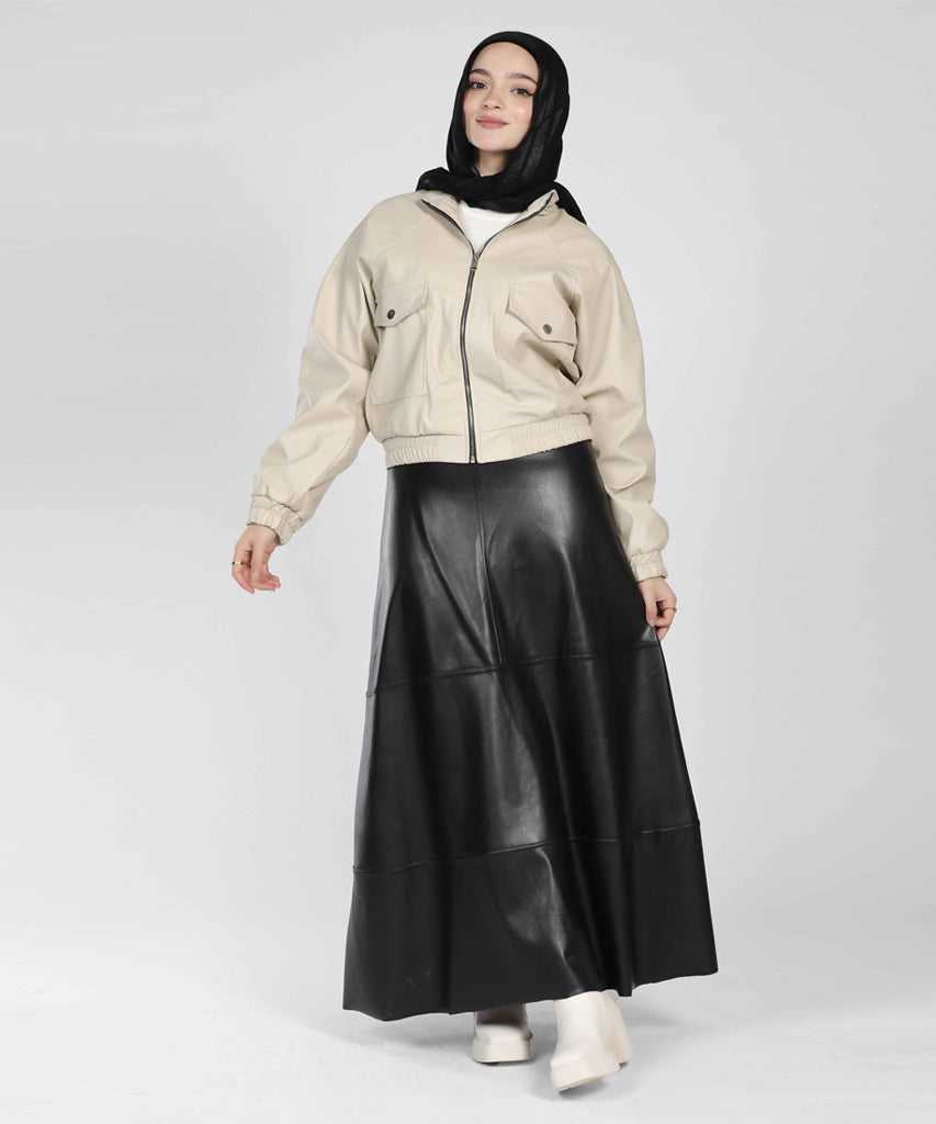 Jacket-Leather-BEIGE