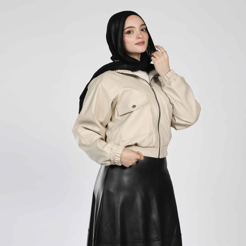 Jacket-Leather-BEIGE