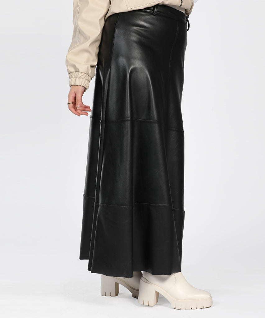 Skirt-Leather-BLACK