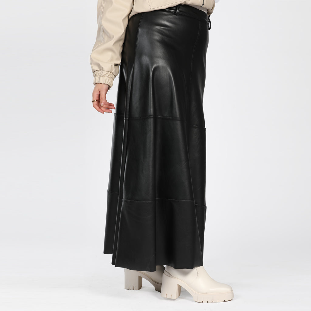 Skirt-Leather-BLACK